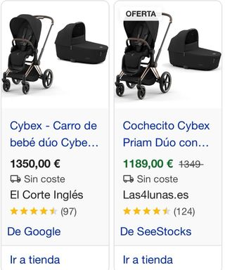 Cybex Priam Passeggino Nero e Oro