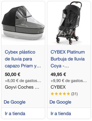 Cybex Priam Passeggino Nero e Oro