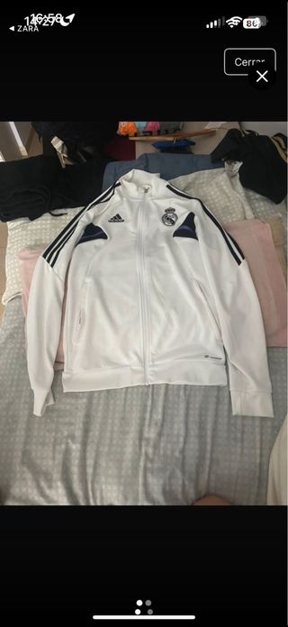 Chaqueta Real Madrid Adidas Blanca
