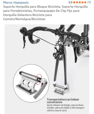 Soporte horquilla bici