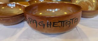 Set 6 ciotole terracotta + 1 spaghettata