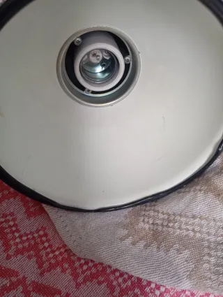 Lámpara Escritorio Vintage Negra y Blanca