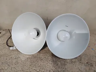 Lámparas colgantes metálicas plateadas Lote Precio