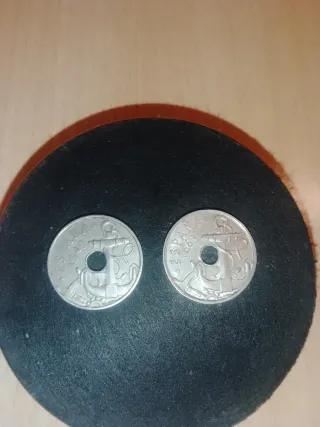 2 Monedas 50 Céntimos España 1949 y 1963