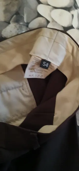 Traje de chaqueta marrón talla 54