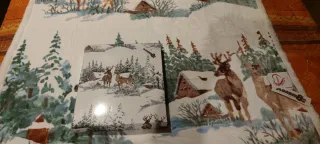 Coperta Daunex in pile doppio con cervi