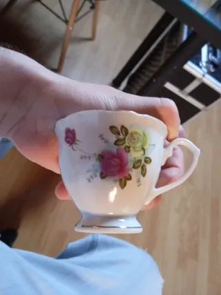 2 Tazas Porcelana FEXO Antiguas Años 80