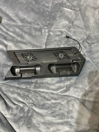 Estación Carga PS4 Rixow Doble Ventilador