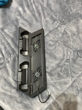 Estación Carga PS4 Rixow Doble Ventilador