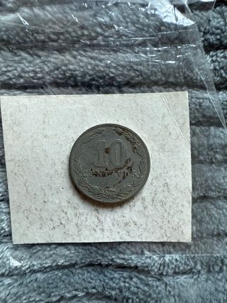 Moneda Argentina 1918 10 centavos