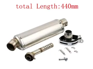 Silenciador Escape Moto Universal 440mm
