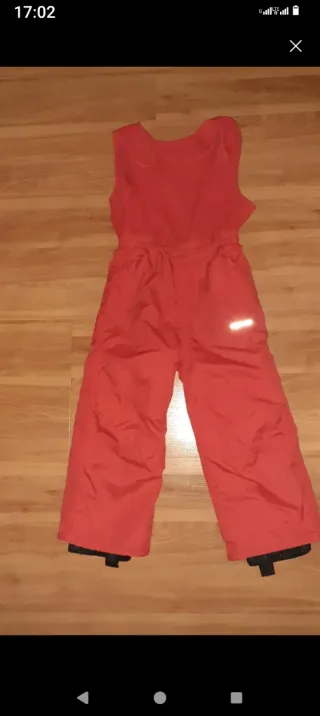 Pantalón de esquí rojo 6 años