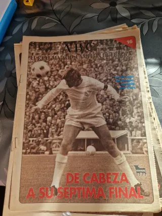 Periódicos ABC Fútbol Época Real Madrid