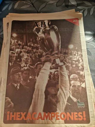 Periódicos ABC Fútbol Época Real Madrid