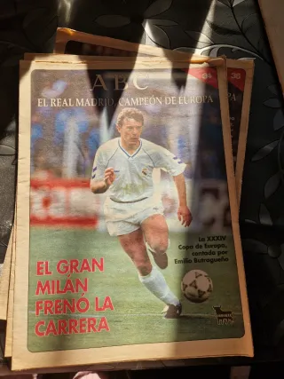 Periódicos ABC Fútbol Época Real Madrid