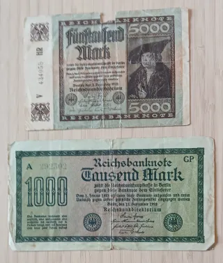 Billetes alemanes época Tercer Reich