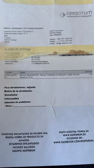 Altavoces Samson MediaOne BT4 Bluetooth