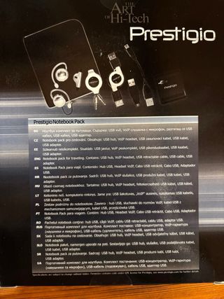 Kit 3 pezzi PC: Borsa, Caricatore cell, Prestigio