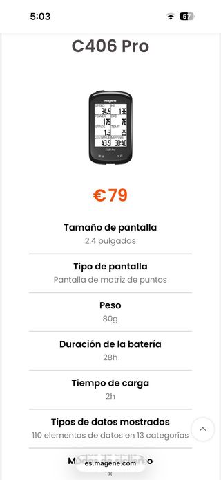 Magene C406 Pro Nuevo Solo Caja Abierta