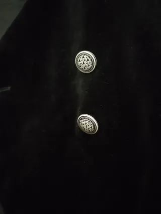 Chaqueta terciopelo negra vintage