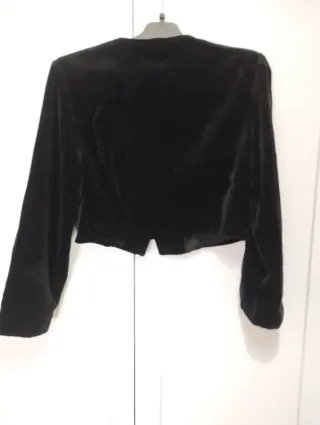 Chaqueta terciopelo negra vintage