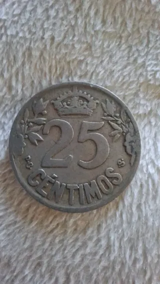 Moneda 25 céntimos 1925
