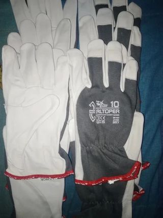 12 paia guanti lavoro pelle capra tg 10