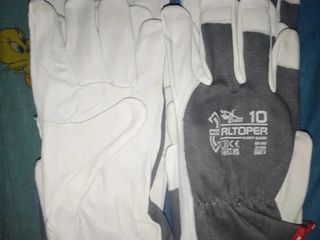 12 paia guanti lavoro pelle capra tg 10