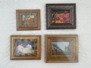 Lote 20 quadri decorativi classici + cavalletto