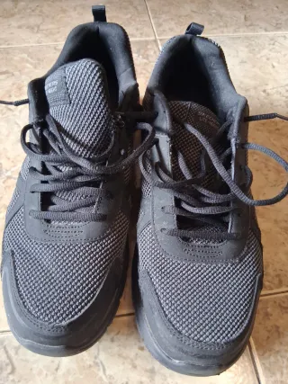 Zapatillas Skechers Hombre Negras/Grises