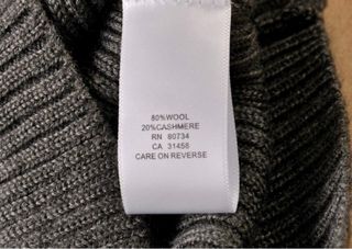 Nuevo Jersey gris invierno con rayas naranjas