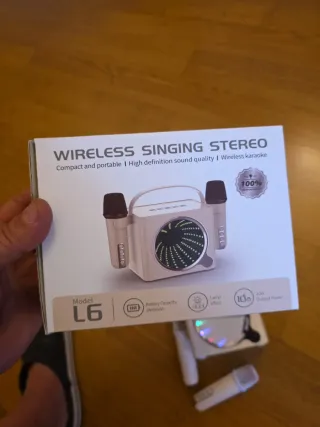 Altavoz Karaoke Infantil Blanco