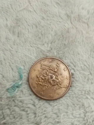 Moneta 5 cent. con difetto