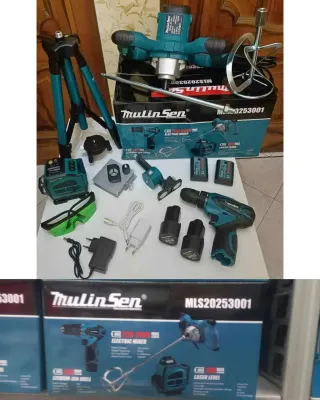 Livella Laser 4D 18V + Mixer 2400W