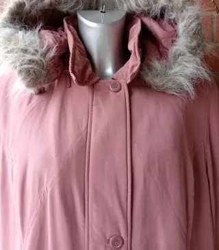 Cappotto rosa antico con cappuccio