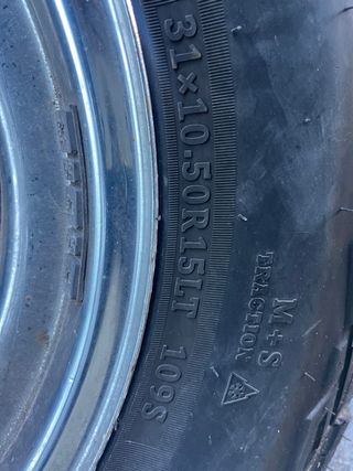 Llantas 4x4 cromadas nuevos 31/10.5/15