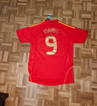 Camiseta España 2008 adidas Talla L torres