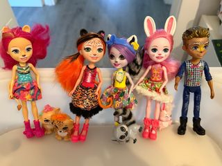 Lote Muñecas Enchantimals con Animales