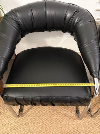 Due Poltrone Giotto Stoppino pelle vintage sedie