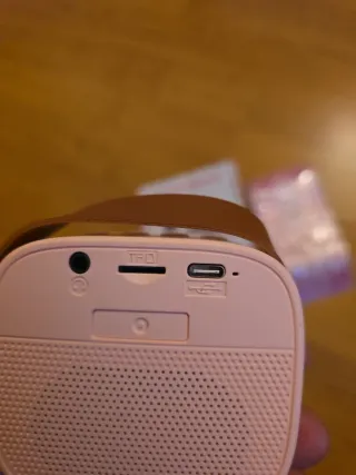 Altavoz Karaoke Portátil Niños Micrófono Rosa