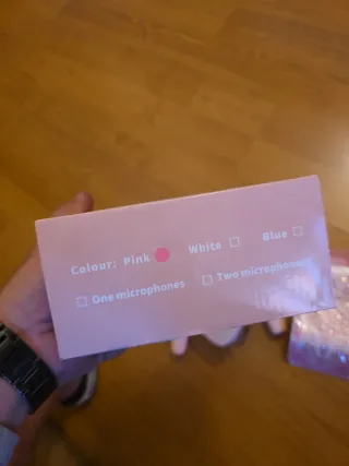 Altavoz Karaoke Portátil Niños Micrófono Rosa