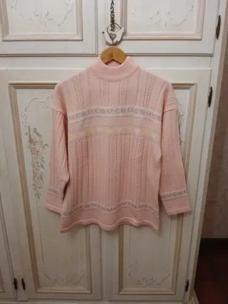 Maglione fantasia misto lana
