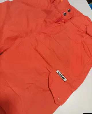Pantalón de esquí naranja 8 años (125-132 cm).