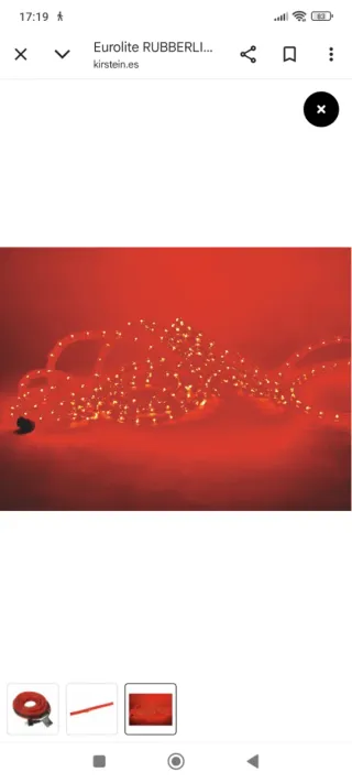 Tubo de luz LED rojo