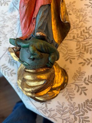 Antigua talla religiosa madera