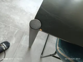 Mesa de comedor 160x90cm (ext. 200cm) con 4 sillas