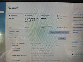 Mini portátil Acer Aspire One 722 SSD 4GB RAM