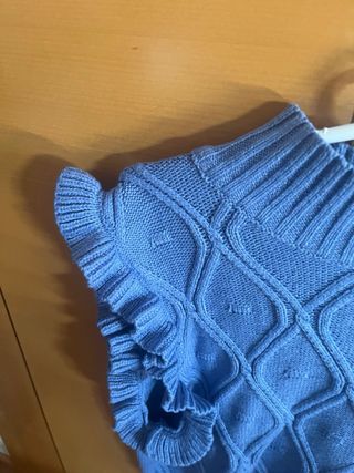 Chaleco punto azul Shein talla única