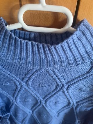 Chaleco punto azul Shein talla única