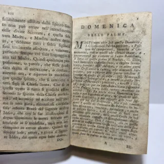 Libro Antico 1775 Ufficio della Settimana Santa
